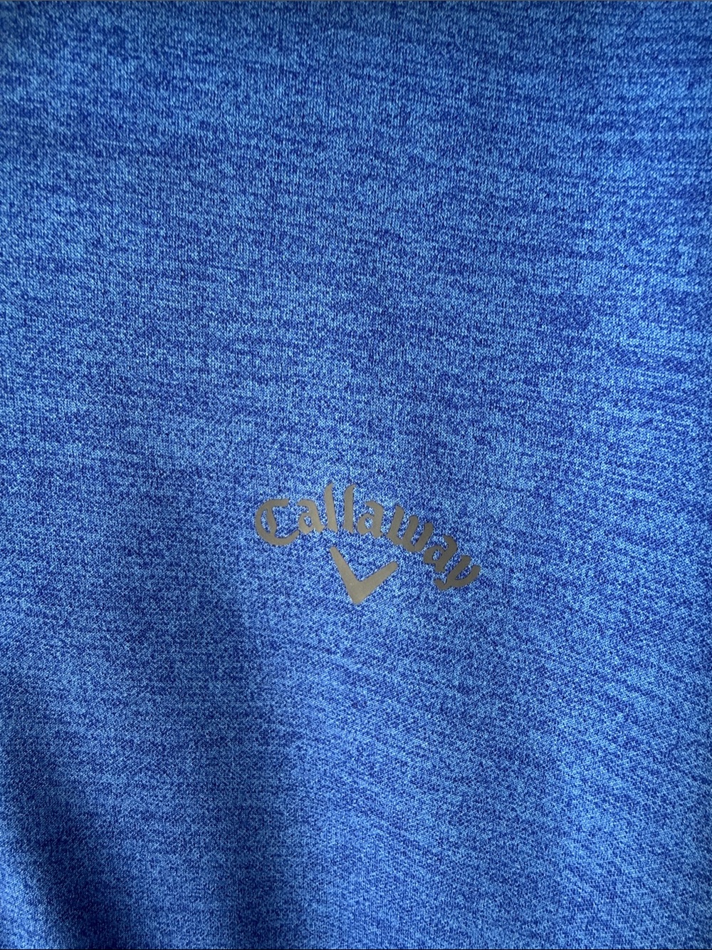 Callaway Heather Royal Blue Quarter-Zip Pullover - Picture 4 of 9